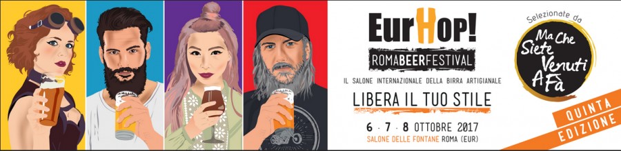 EurHop Beer Festival. Dal 6 all'8 ottobre al Salone delle Fontane (Eur)