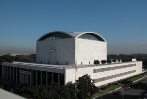 Il Palazzo dei Congressi visto dall'alto - Roma Eur