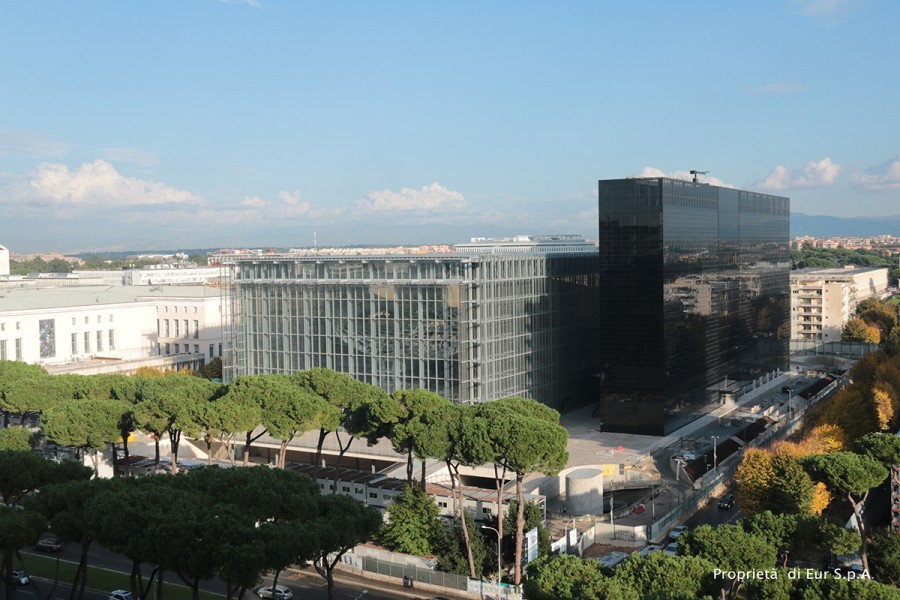 Il Nuovo Centro Congressi di Roma, la "Nuvola" (progetto arch. Massimiliano Fuksas, proprietà EUR SpA)
