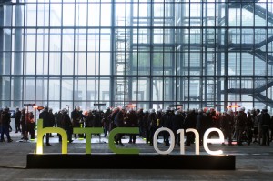 L'apertura dell'evento HTC One all'interno del Nuovo Centro Congressi di Roma.